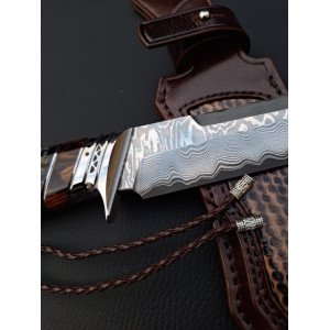  ДНІПРОВСЬКА ХВИЛЯ ніж ручної роботи майстра ALEKSANDR KASINEC, сталь Rex 121CPM, 67 HRC. Photo 2